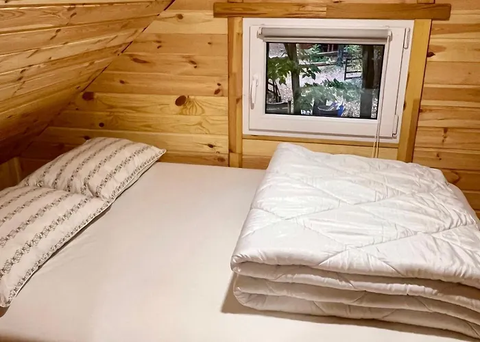 W Lesie Nad Jeziorem Zarnowieckim Semesterbostad Lubkowo